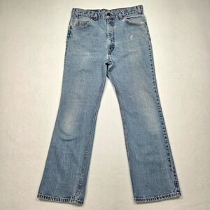 Vtg Levi's 517 90's Orange Tab Bootcut Jeans Mens 36x32 (34×30) Made in USA Fade